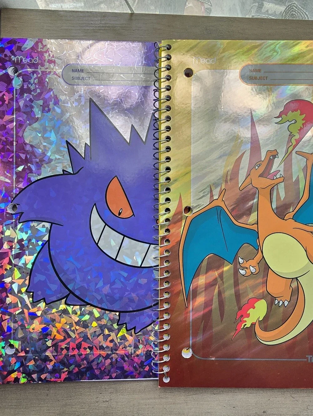 Target x Pokemon Gengar, Charizard, & Mewtwo Limited Edition Notebooks Set of 3
